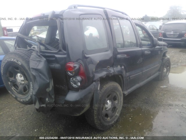 1J4GL48KX7W523899 - 2007 JEEP LIBERTY SPORT BLACK photo 4