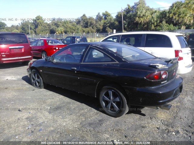 1G1JF12TX17131910 - 2001 CHEVROLET CAVALIER Z24 BLACK photo 3