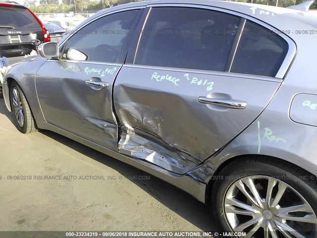 KMHGC4DE4BU122144 - 2011 HYUNDAI GENESIS 3.8L SILVER photo 6