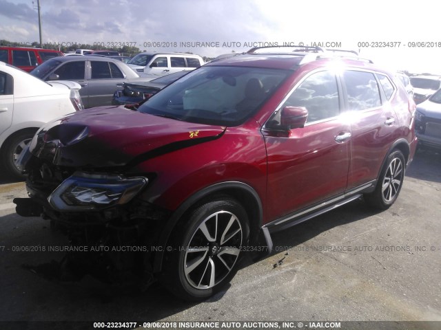 5N1AT2MT0HC730590 - 2017 NISSAN ROGUE S/SL RED photo 2