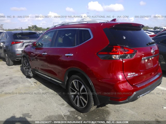 5N1AT2MT0HC730590 - 2017 NISSAN ROGUE S/SL RED photo 3