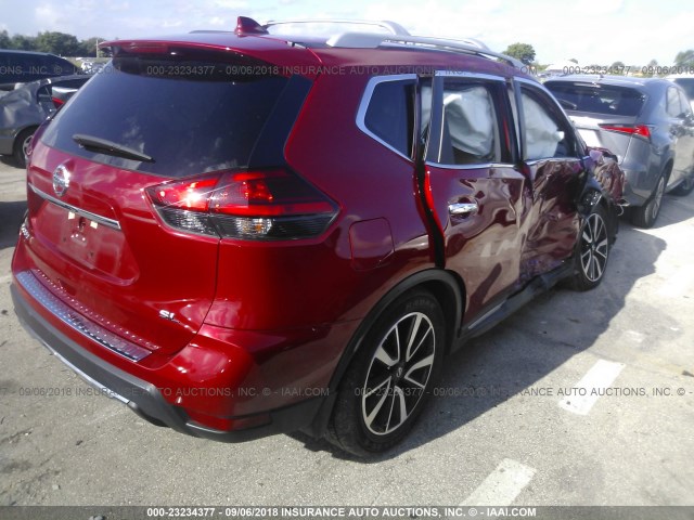 5N1AT2MT0HC730590 - 2017 NISSAN ROGUE S/SL RED photo 4