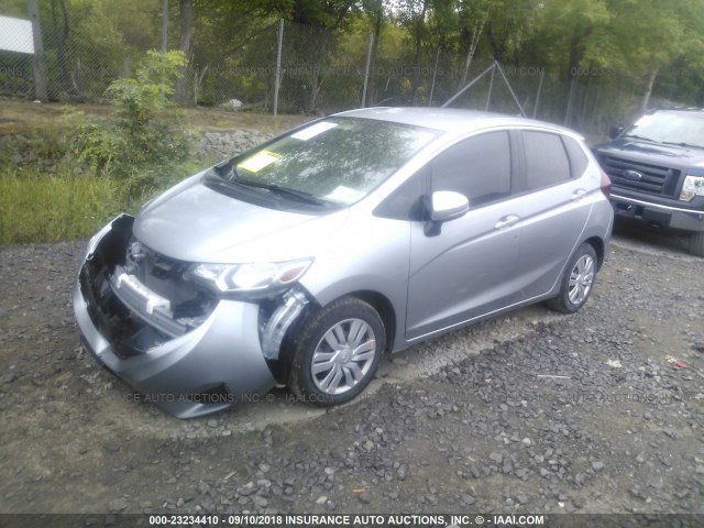 JHMGK5H54HS022653 - 2017 HONDA FIT LX SILVER photo 2