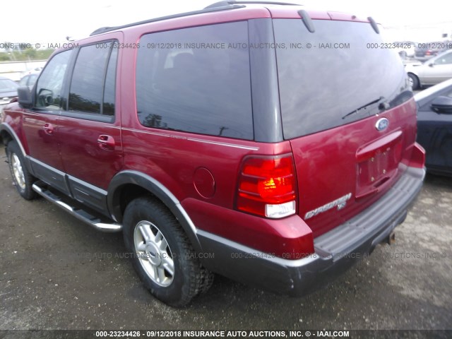 1FMFU16L64LA35311 - 2004 FORD EXPEDITION XLT RED photo 3