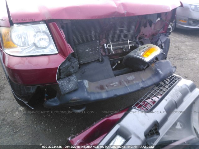 1FMFU16L64LA35311 - 2004 FORD EXPEDITION XLT RED photo 6