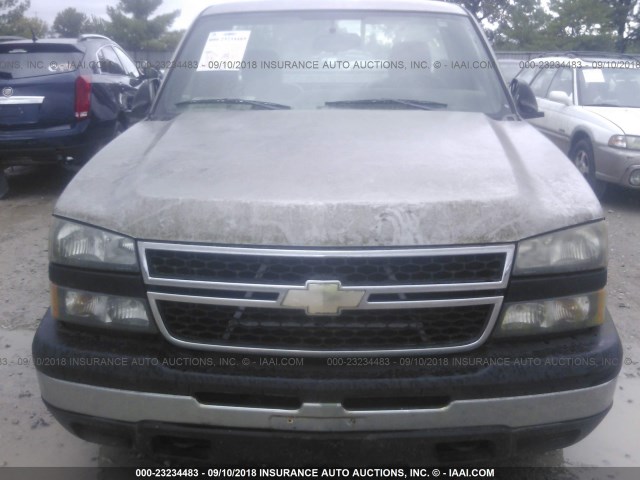 3GCEC14XX6G236654 - 2006 CHEVROLET SILVERADO C1500 GRAY photo 6