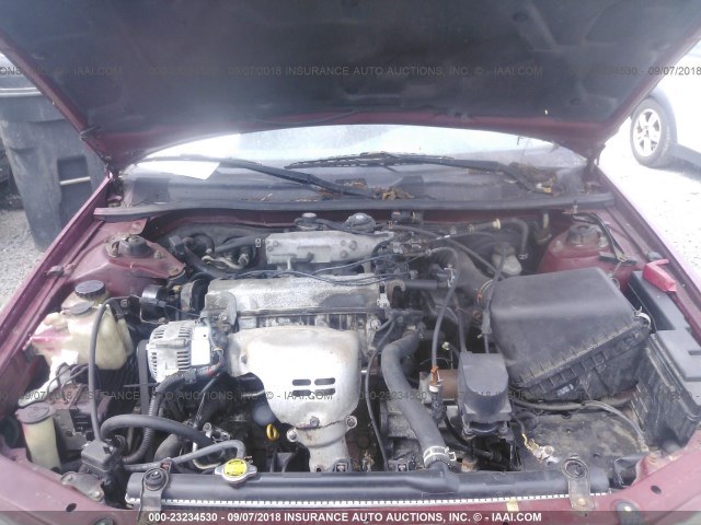 4T1BG22K1WU260788 - 1998 TOYOTA CAMRY CE/LE/XLE 红色 照片 10