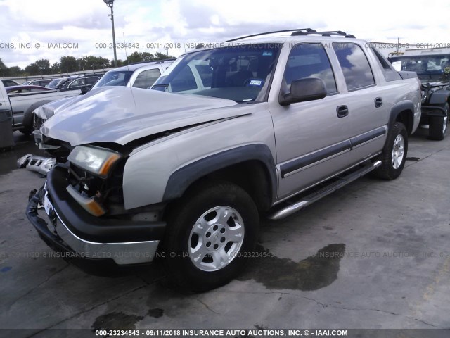 3GNEC12T44G179503 - 2004 CHEVROLET AVALANCHE C1500 TAN photo 2