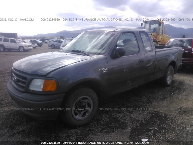 2FTRX17W64CA42402 - 2004 FORD F-150 HERITAGE CLASSIC GRAY photo 2