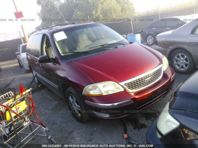 2FMZA524X2BA59037 - 2002 FORD WINDSTAR SE RED photo 1