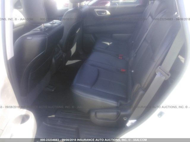 5N1DR2MM0HC904940 - 2017 NISSAN PATHFINDER S/SV/SL/PLATINUM WHITE photo 8
