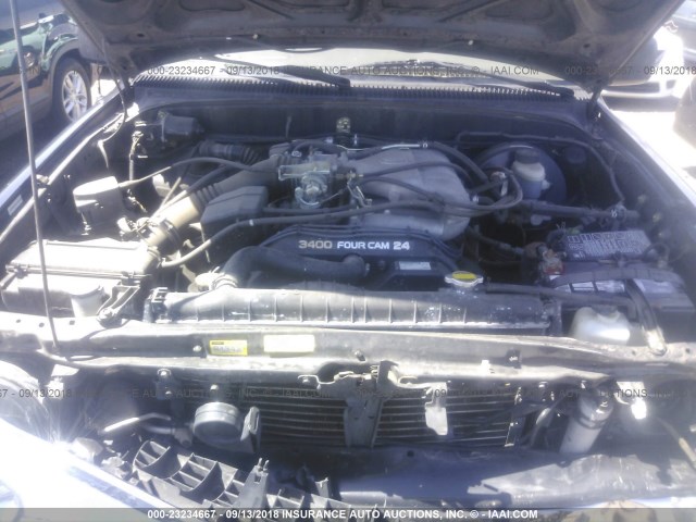 5TEGN92N42Z072691 - 2002 TOYOTA TACOMA DOUBLE CAB PRERUNNER BLACK photo 10