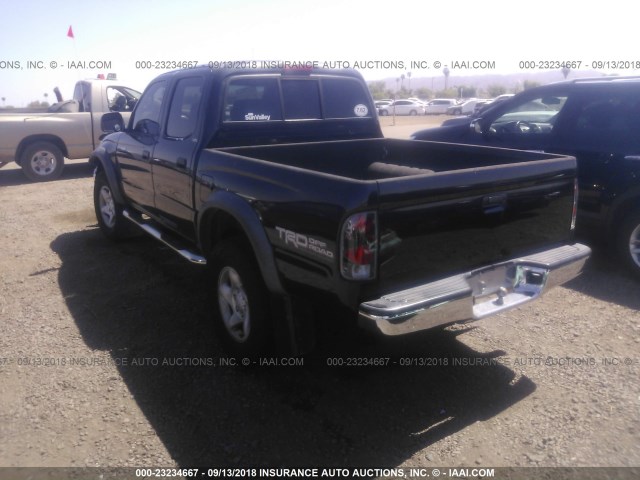 5TEGN92N42Z072691 - 2002 TOYOTA TACOMA DOUBLE CAB PRERUNNER BLACK photo 3