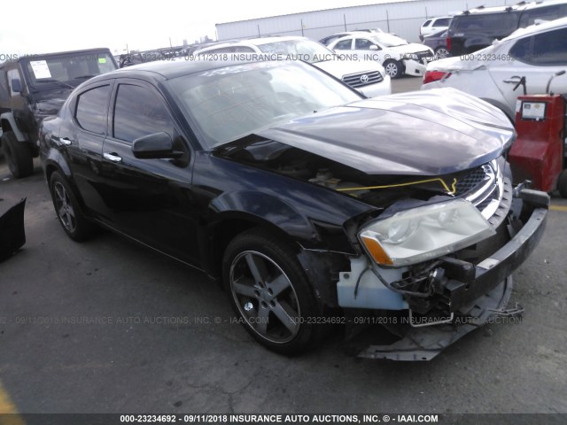 1B3BD1FB7BN559225 - 2011 DODGE AVENGER MAINSTREET BLACK photo 1