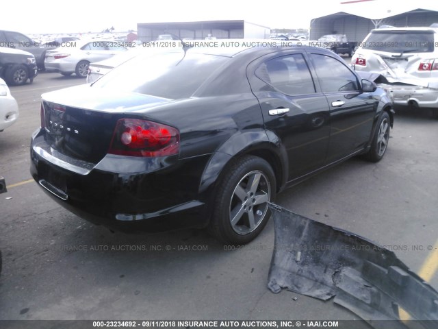 1B3BD1FB7BN559225 - 2011 DODGE AVENGER MAINSTREET BLACK photo 4