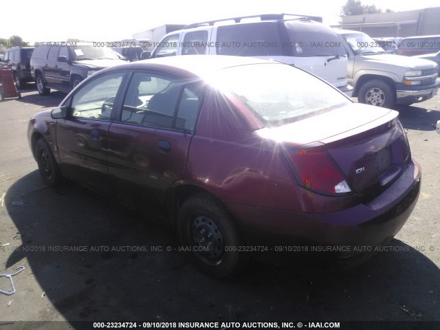 1G8AG52F25Z126016 - 2005 SATURN ION LEVEL 1 RED photo 3