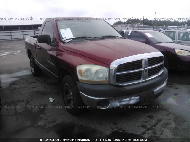 1D7HA16K76J185784 - 2006 DODGE RAM 1500 ST RED photo 1