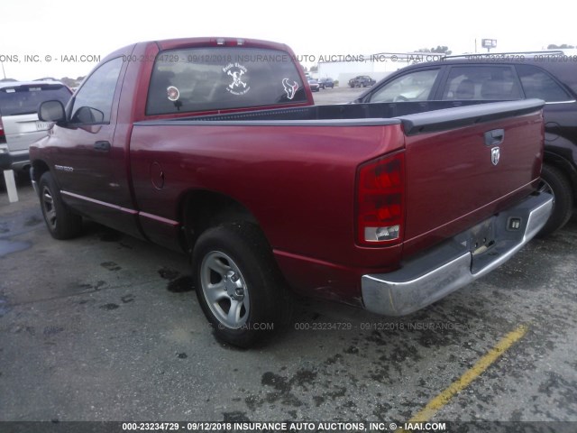 1D7HA16K76J185784 - 2006 DODGE RAM 1500 ST RED photo 3