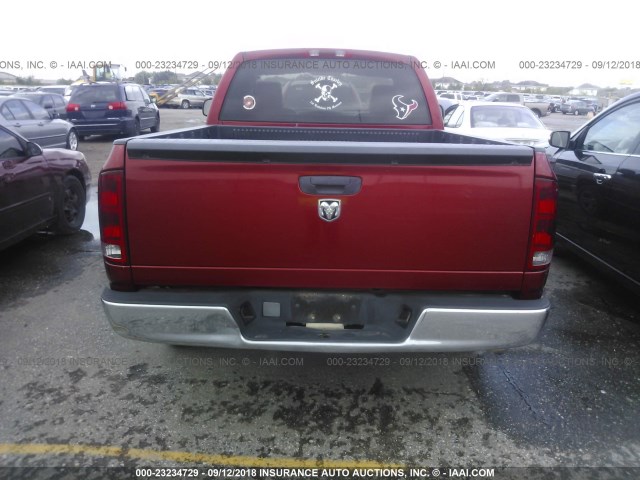 1D7HA16K76J185784 - 2006 DODGE RAM 1500 ST RED photo 6