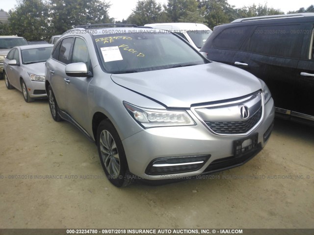 5FRYD4H46EB026857 - 2014 ACURA MDX TECHNOLOGY SILVER photo 1