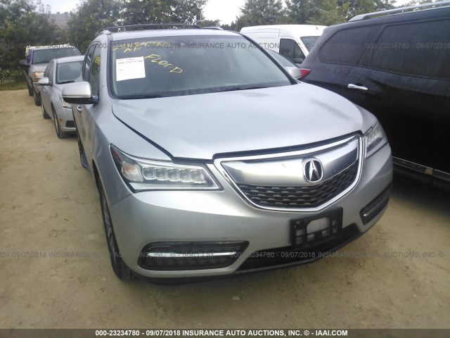 5FRYD4H46EB026857 - 2014 ACURA MDX TECHNOLOGY SILVER photo 6