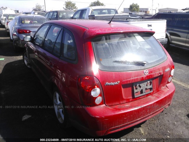 JM1BJ246531183006 - 2003 MAZDA PROTEGE PR5 RED photo 3