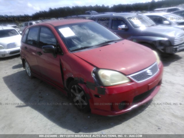 JS2RC62H465350379 - 2006 SUZUKI AERIO RED photo 1