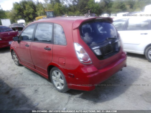 JS2RC62H465350379 - 2006 SUZUKI AERIO RED photo 3