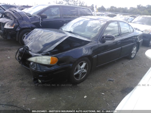 1G2NW52E2XM919225 - 1999 PONTIAC GRAND AM GT BLACK photo 2