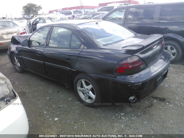 1G2NW52E2XM919225 - 1999 PONTIAC GRAND AM GT BLACK photo 3