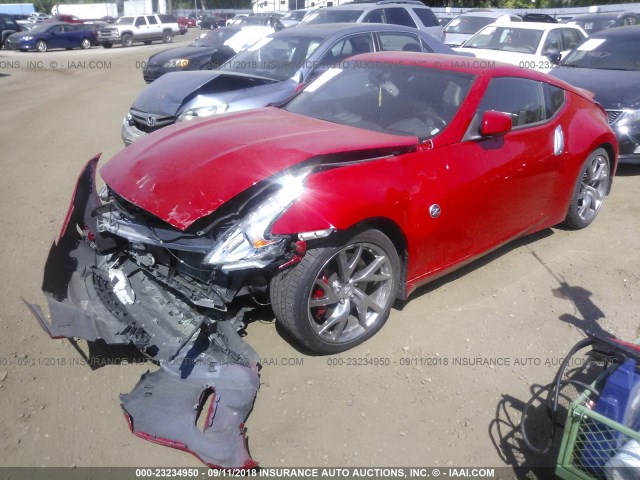 JN1AZ4EH1GM937025 - 2016 NISSAN 370Z TOUR/SPT/TECH/NISMO/TECH RED photo 2