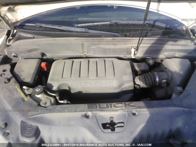 5GAEV23718J292728 - 2008 BUICK ENCLAVE CXL 白色 照片 10