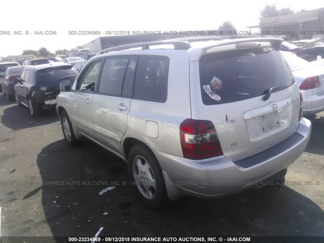 JTEDP21A150051509 - 2005 TOYOTA HIGHLANDER LIMITED SILVER photo 3