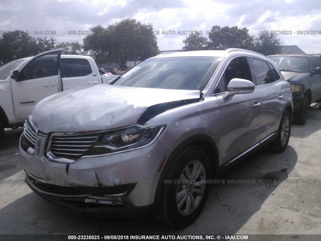 2LMTJ6JR5GBL78933 - 2016 LINCOLN MKX PREMIER SILVER photo 2