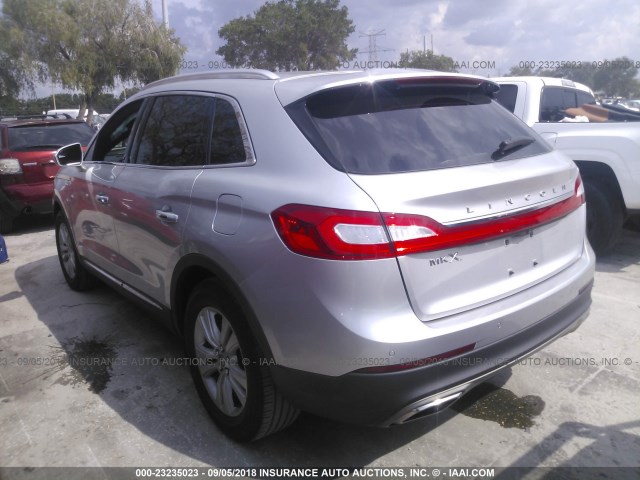 2LMTJ6JR5GBL78933 - 2016 LINCOLN MKX PREMIER SILVER photo 3