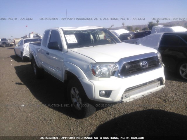 5TFTU4GN8EX053022 - 2014 TOYOTA TACOMA PRERUNNER ACCESS CAB WHITE photo 1