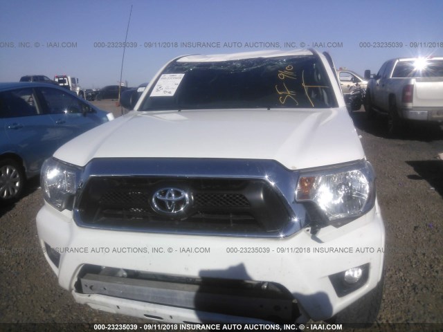 5TFTU4GN8EX053022 - 2014 TOYOTA TACOMA PRERUNNER ACCESS CAB WHITE photo 6