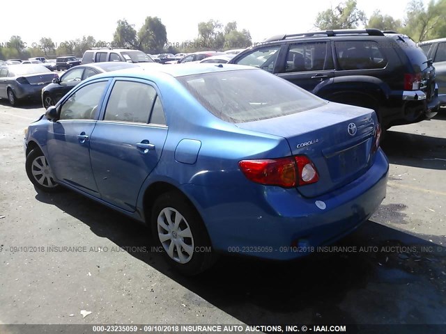 JTDBL40E99J038577 - 2009 TOYOTA COROLLA LE/XLE Light Blue photo 3