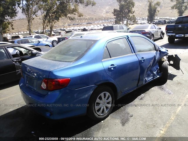 JTDBL40E99J038577 - 2009 TOYOTA COROLLA LE/XLE Light Blue photo 4