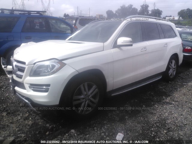 4JGDF7CEXEA281950 - 2014 MERCEDES-BENZ GL 450 4MATIC WHITE photo 2