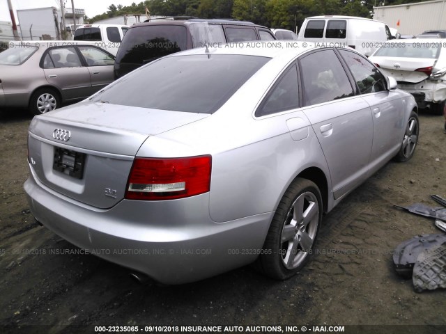 WAUDH74F88N067684 - 2008 AUDI A6 3.2 QUATTRO SILVER photo 4