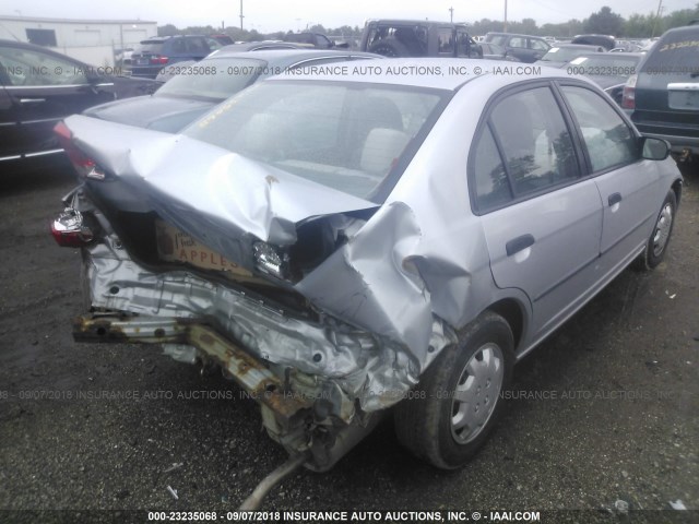 2HGES16464H552783 - 2004 HONDA CIVIC DX SILVER photo 4