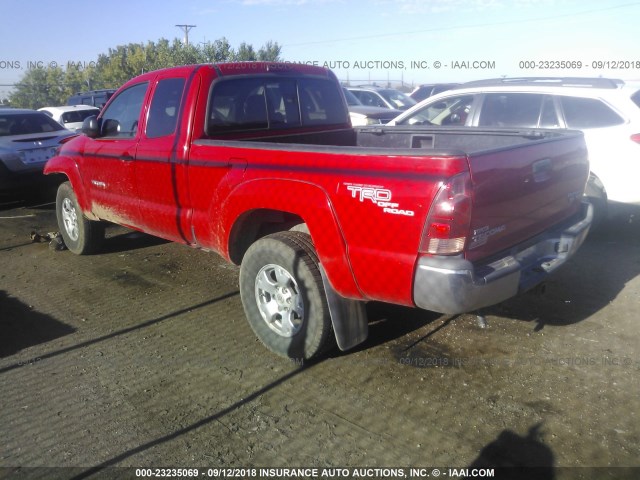 5TETU62NX8Z583704 - 2008 TOYOTA TACOMA PRERUNNER ACCESS CAB RED photo 3