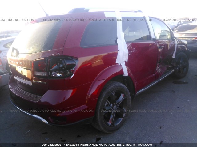 5TETU62NX8Z583704 - 2008 TOYOTA TACOMA PRERUNNER ACCESS CAB RED photo 4