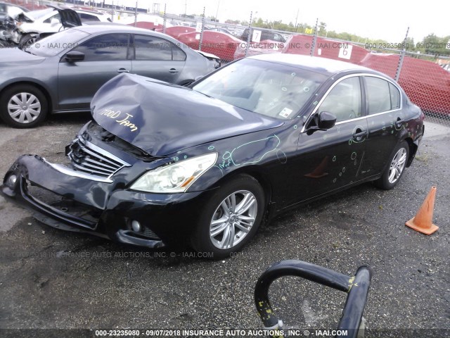 JN1DV6AP8BM600099 - 2011 INFINITI G25 JOURNEY BLACK photo 2