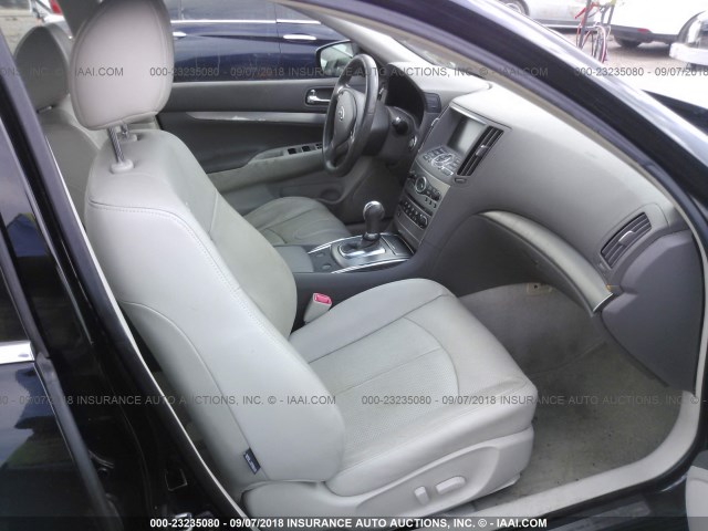 JN1DV6AP8BM600099 - 2011 INFINITI G25 JOURNEY BLACK photo 5