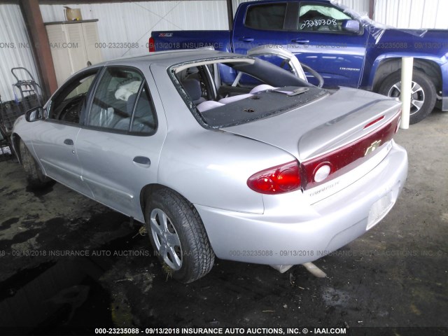 1G1JF52F147209707 - 2004 CHEVROLET CAVALIER LS SILVER photo 3