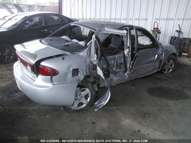 1G1JF52F147209707 - 2004 CHEVROLET CAVALIER LS SILVER photo 4