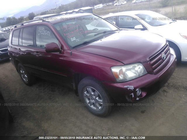 JTEHP21A870208005 - 2007 TOYOTA HIGHLANDER SPORT RED photo 1