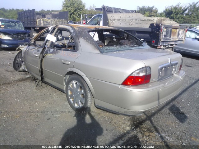 1LNHM87A85Y632446 - 2005 LINCOLN LS GOLD photo 3